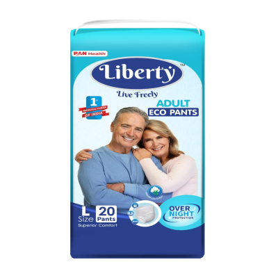 Liberty Eco Adult Diaper Pants, Large (L) 20 Count