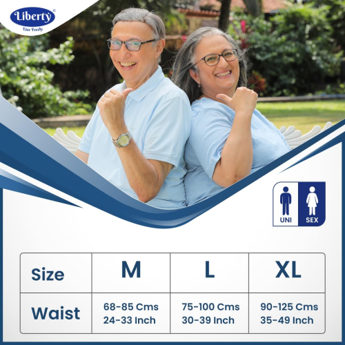 Liberty Premium Adult Diaper Pants, Large (L) 30 Count, Waist Size (75-140cm | 30-55 inches)