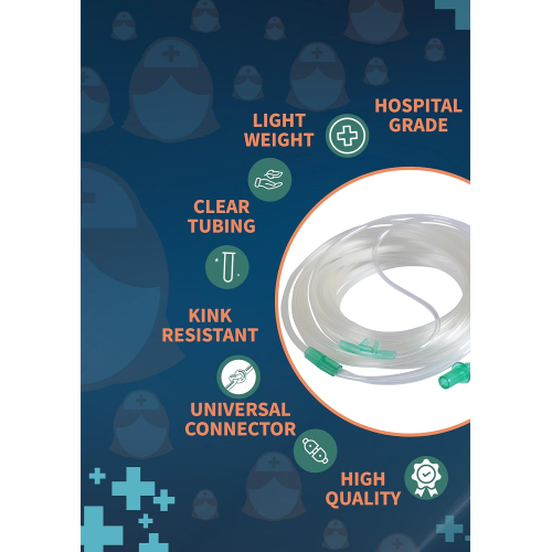 MEDIVEDHA Nasal Cannula For Oxygen with Soft Touch, Universal Connector  (10 Meter, Pack of 1)