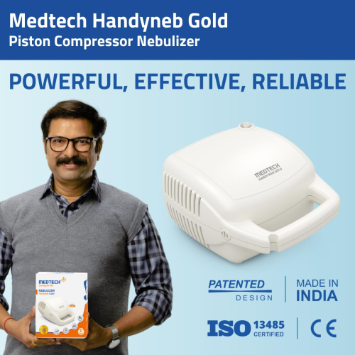 MEDTECH® Handyneb Gold Compressor Nebulizer Machine 