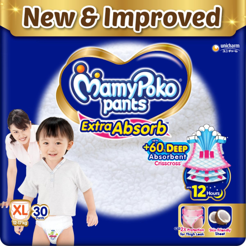 MamyPoko Pants Extra Absorb Baby Diapers, Medium (M), 148 Count, 7-12 kg - Best Diapers for Babies