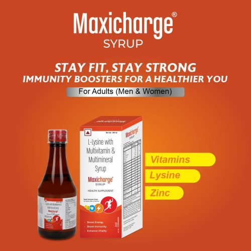 Maxicharge Multivitamin Health Supplement Syrup (A To Z Vitamin) | 200 ml 