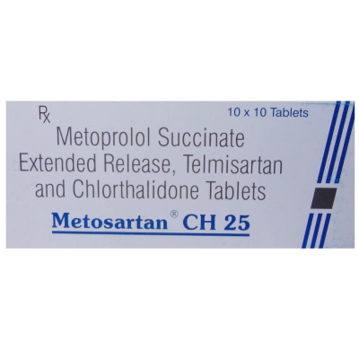 Metosartan CH 25 - Strip of 10 Tablets