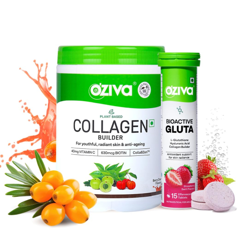 Oziva Plant-Based Collagen Builder | Nutrition Care Powder Watermelon