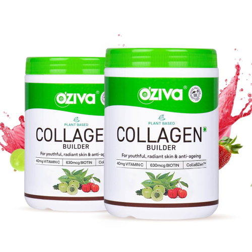 Oziva Plant-Based Collagen Builder | Nutrition Care Powder Watermelon