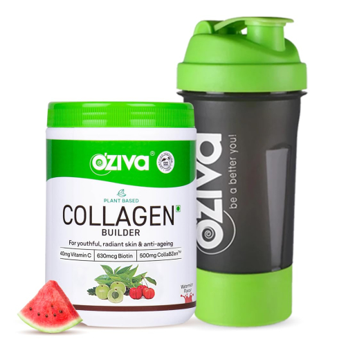 Oziva Plant-Based Collagen Builder | Nutrition Care Powder Watermelon