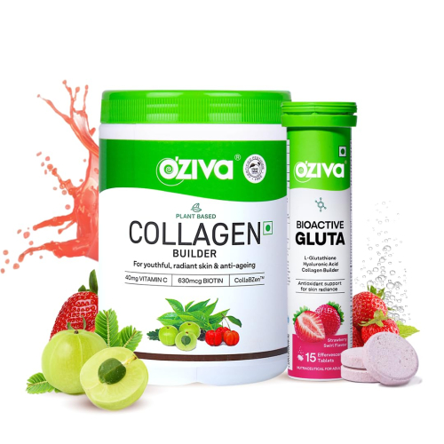 Oziva Plant-Based Collagen Builder | Nutrition Care Powder Watermelon