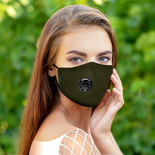 OxiClear N99 Anti Pollution Face Mask with 4 Activated Carbon Filters  (Black)