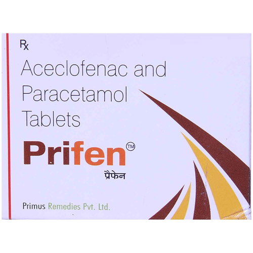 Prifen 10mg Tablets - Pain Relief & Anti-inflammatory  (Strip of 10 Tablets)