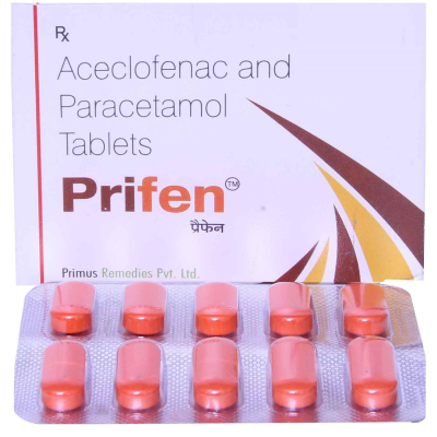 Prifen 10mg Tablets - Pain Relief & Anti-inflammatory  (Strip of 10 Tablets)