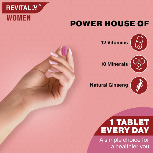 Revital Woman - Bottle of 30 Tablets for Energy, Immunity & Wellness