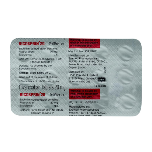 Ricosprin 20 - Strip of 15 Tablets