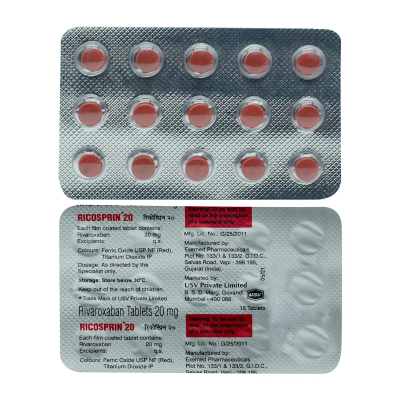 Ricosprin 20 - Strip of 15 Tablets