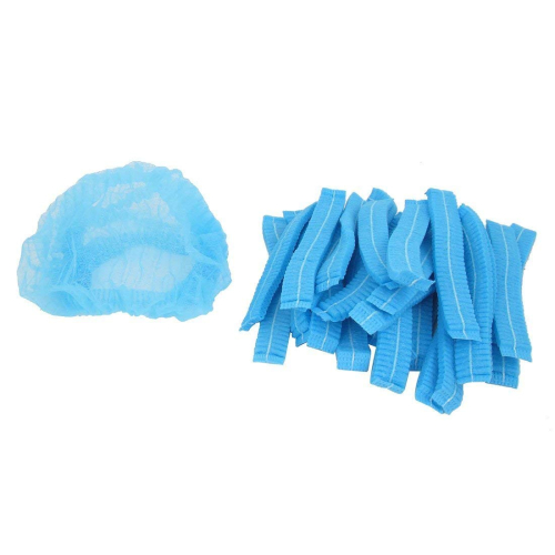 THEMISTO - built with passion Disposable Bouffant Caps for Surgical, 100 Pieces, (Blue)