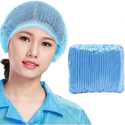 THEMISTO - built with passion Disposable Bouffant Caps for Surgical, 100 Pieces, (Blue)