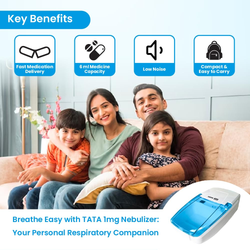 Tata 1mg Compressor Nebulizer for Kids and Adults 