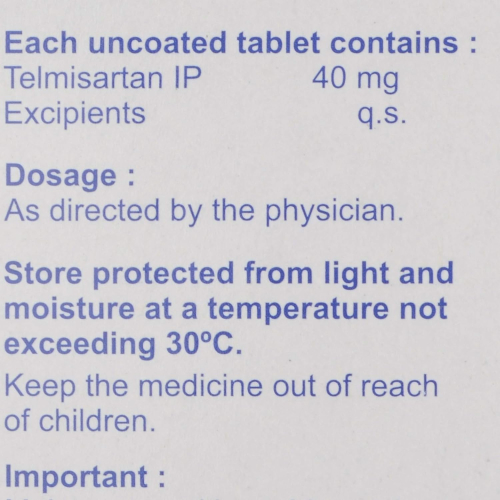 Tellzy 40 Tablet - 40 mg 