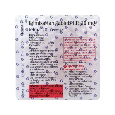 Telma 20 - Strip of 30 Tablets