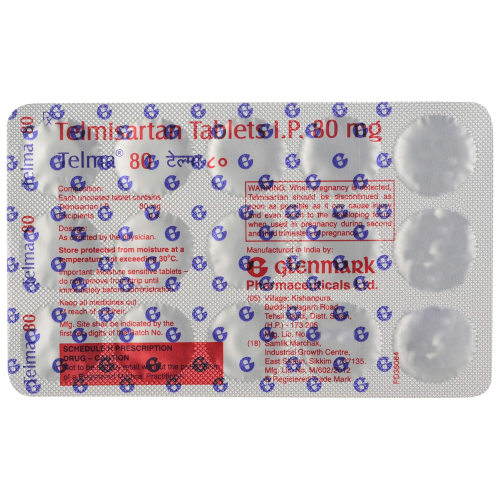 Telma 80 - Strip of 15 Tablets