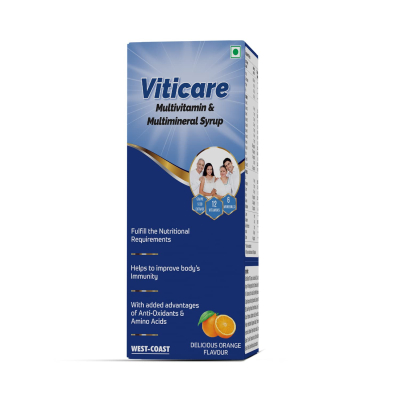 Westcoast Viticare Multivitamin & Multimineral Syrup, | 200ml