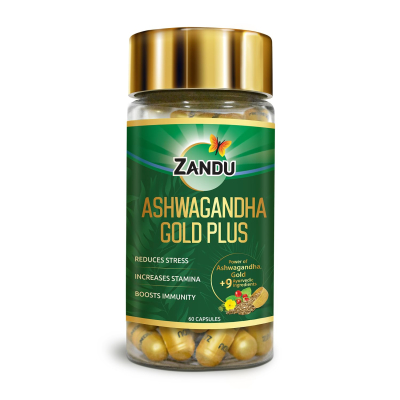 Zandu Ashwagandha Gold Plus | 60 Caps