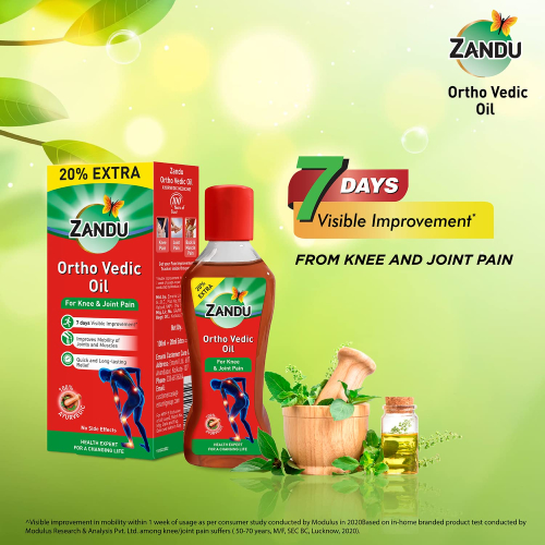 Zandu Ortho Vedic Oil - 120ml 