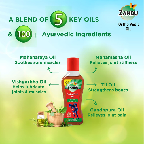 Zandu Ortho Vedic Oil - 120ml 