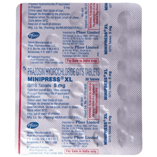 Minipress XL 5mg Tablet