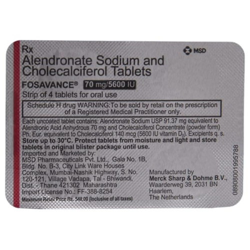 Fosavance 70 mg/5600 IU Tablet