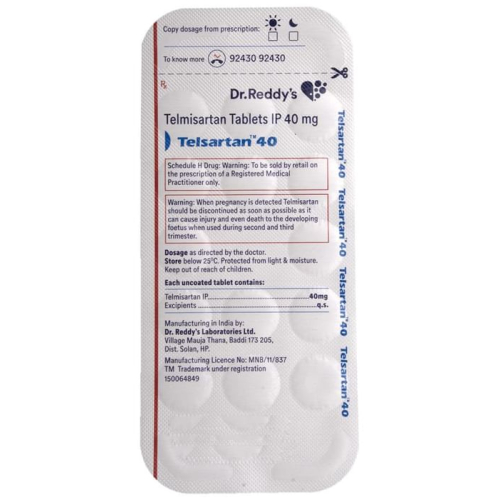 Telsartan 40 Tablet